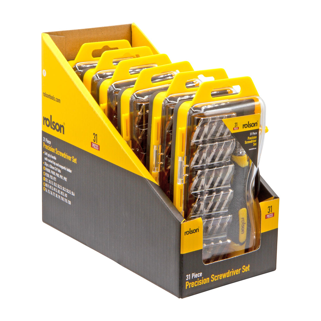 31 Piece Precision Screwdriver Set by Rolson Tools