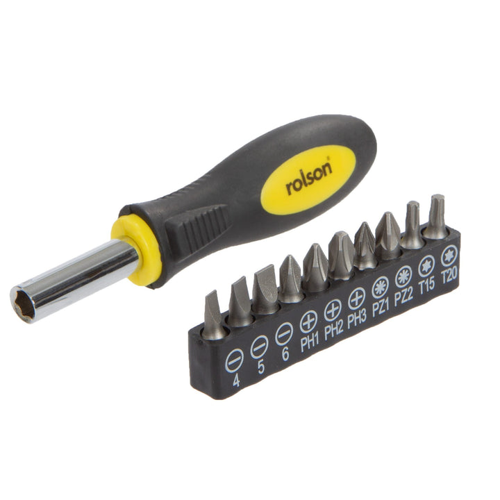 11 Piece Screwdriver Bit and Stubby Driver Set by Rolson Tools