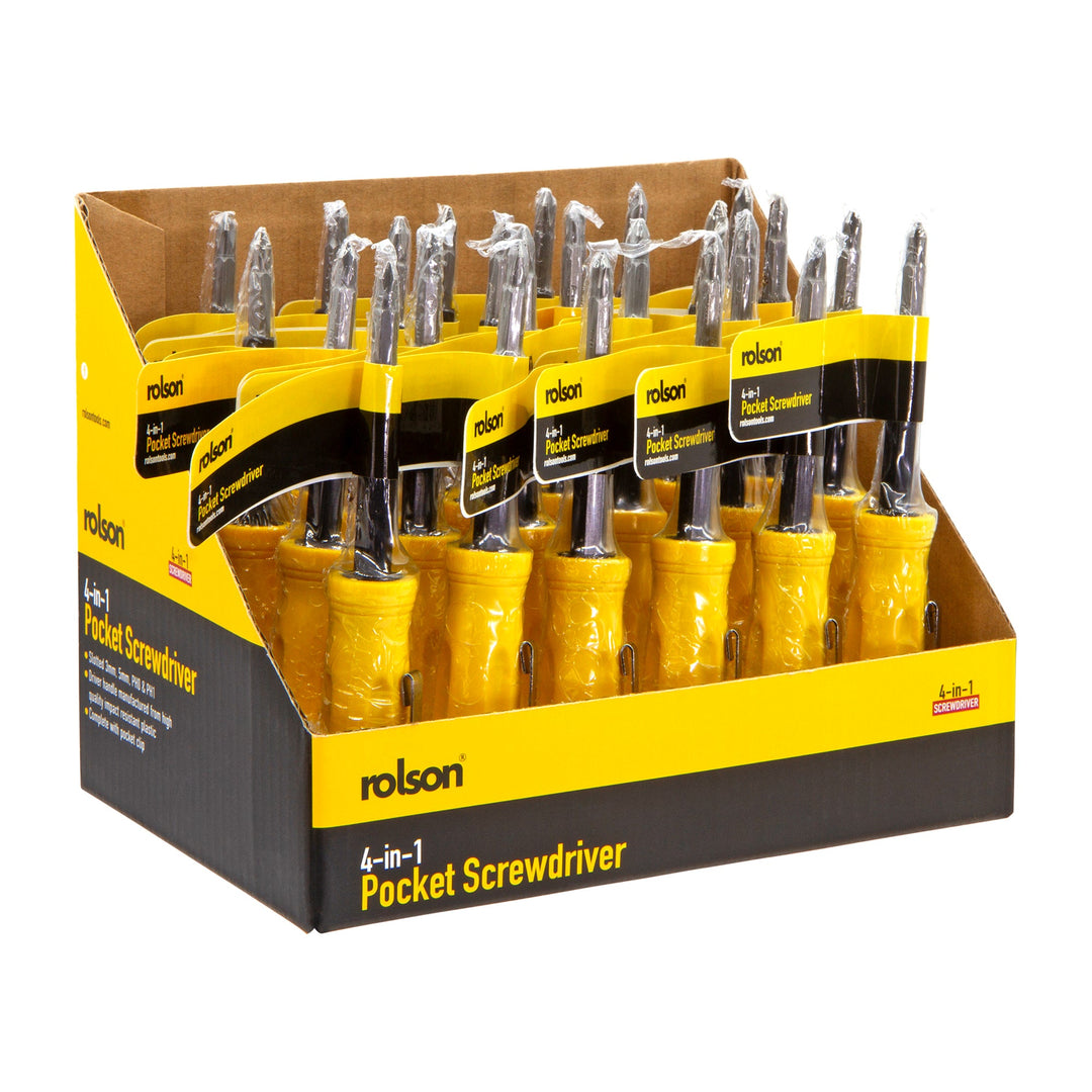4 in 1 Pocket Screwdriver by Rolson Tools