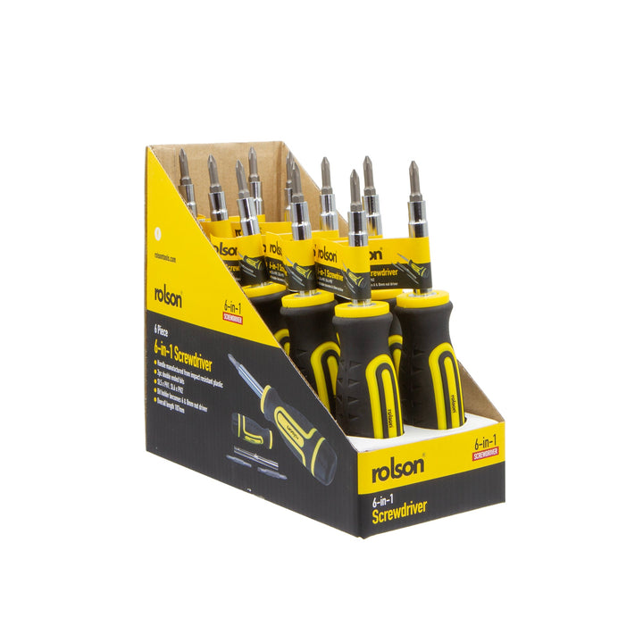 6-in-1 Screwdriver by Rolson Tools