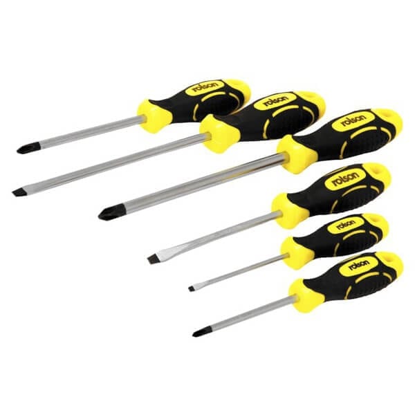 6 Piece Screwdriver Set by Rolson Tools