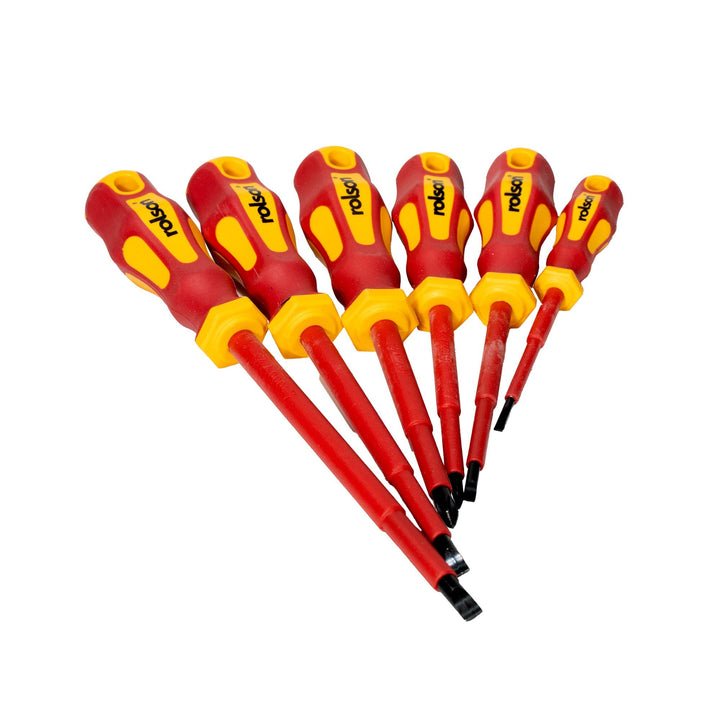 6 Piece VDE Screwdriver Set by Rolson Tools