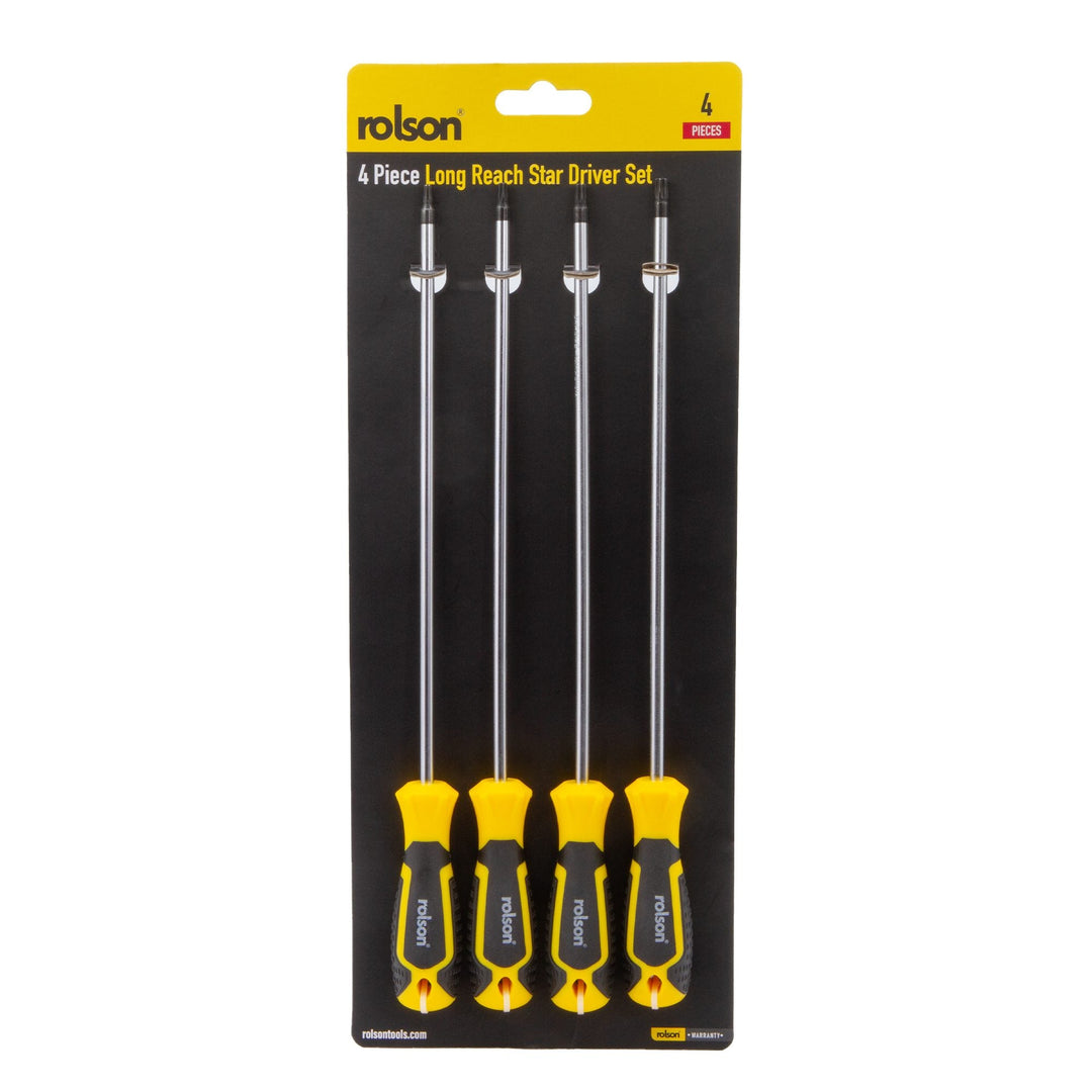 4 Piece Long Reach Star Driver Set by Rolson Tools