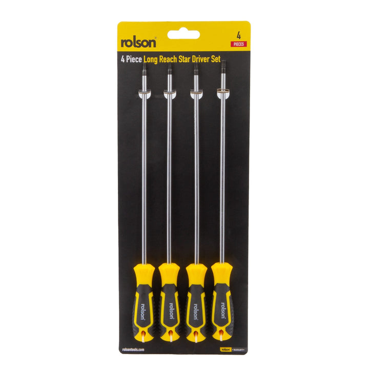 4 Piece Long Reach Star Driver Set by Rolson Tools