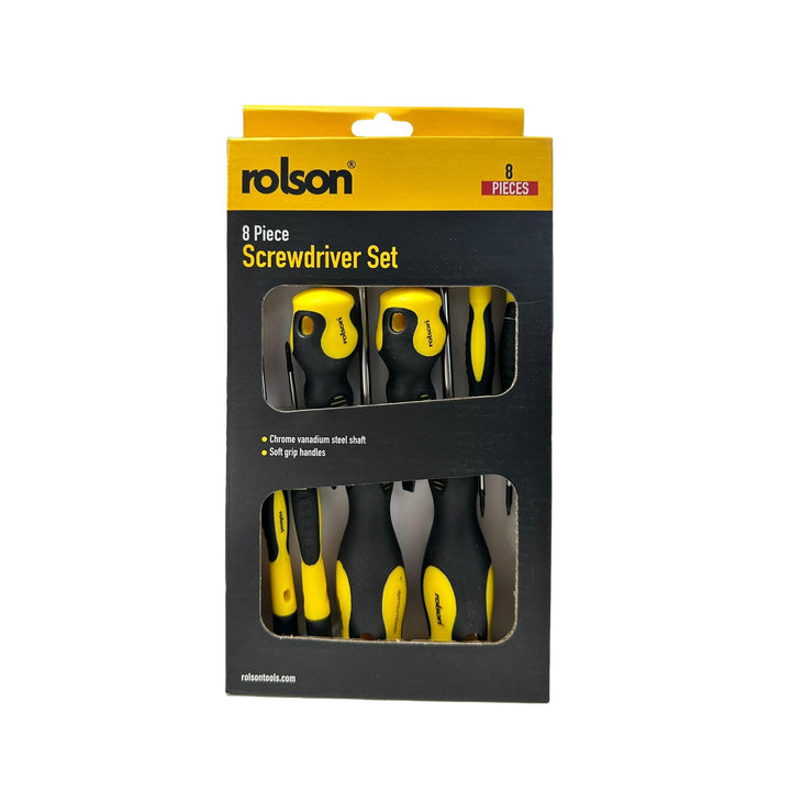 8 Piece Screwdriver Set by Rolson Tools