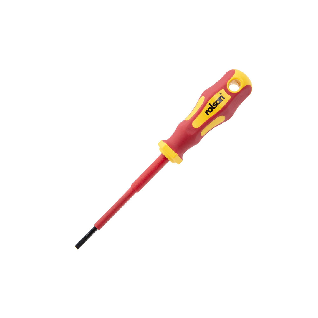3 x 75mm Slotted VDE Screwdriver by Rolson Tools