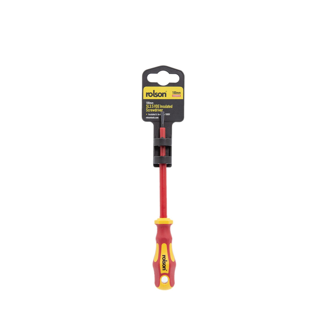 3.5 x 100mm VDE Insulated Screwdriver by Rolson Tools