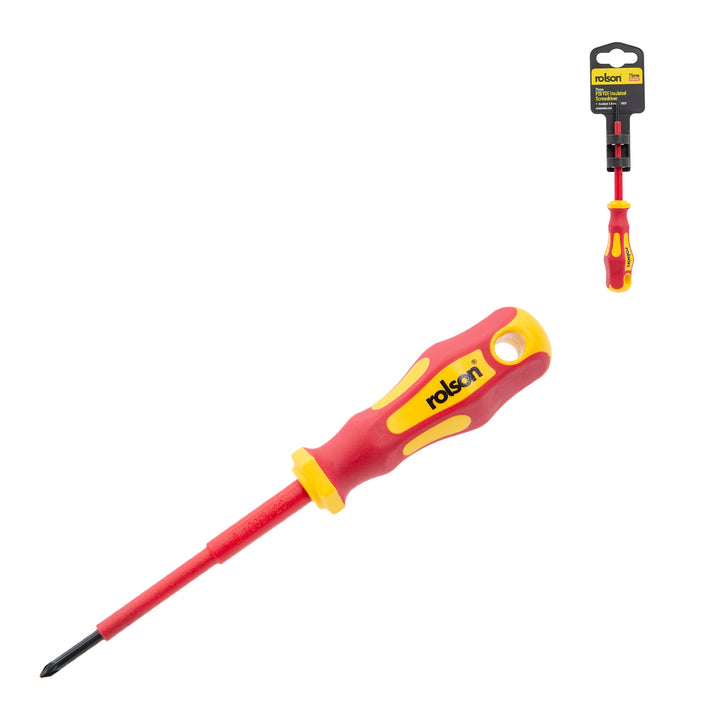 PZ0 x 70mm VDE Insulated Screwdriver by Rolson Tools