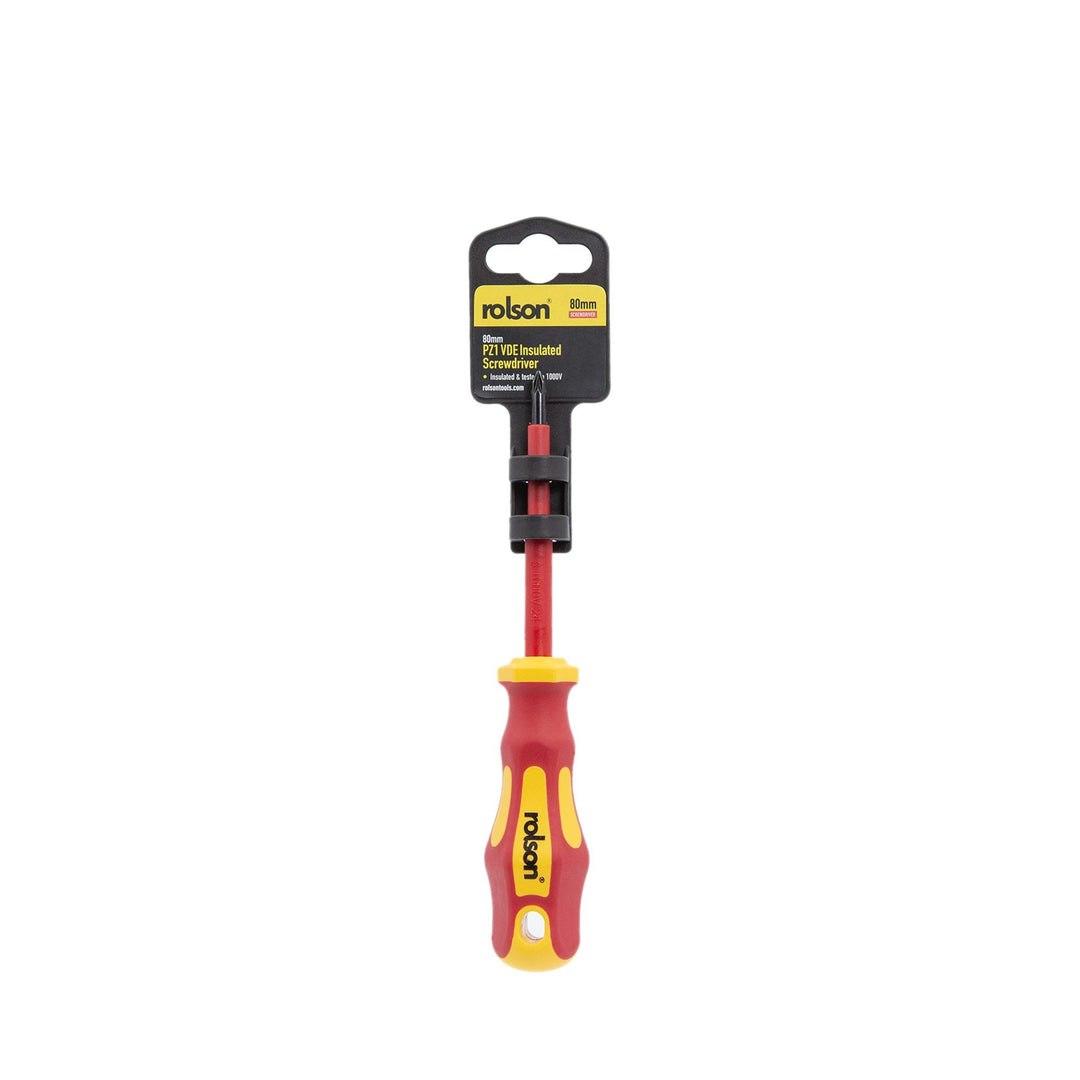 PZ1 x 80mm  VDE Screwdriver by Rolson Tools