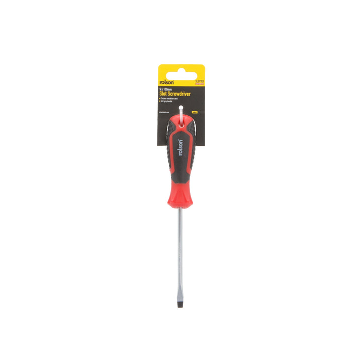 5 x 100mm Slot Screwdriver by Rolson Tools