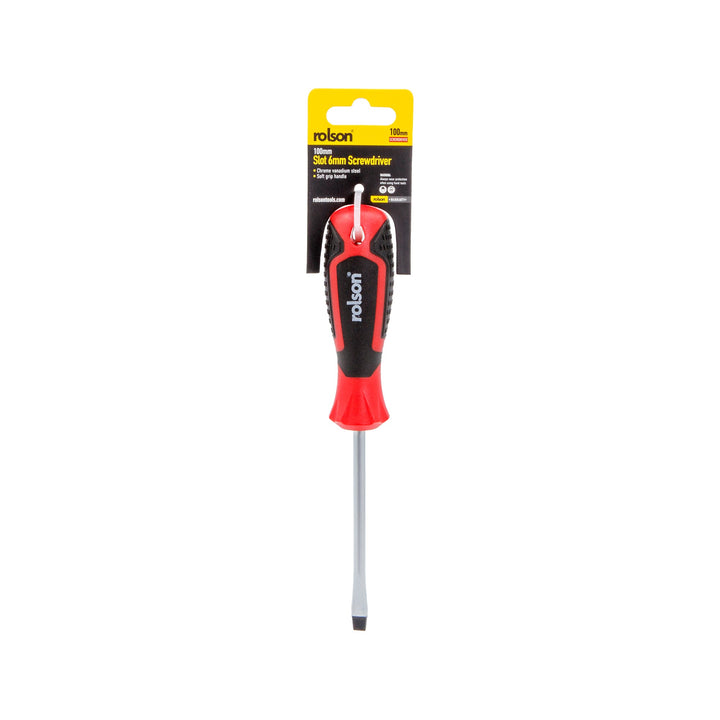 6 x 100mm Slot Screwdriver by Rolson Tools, image 2