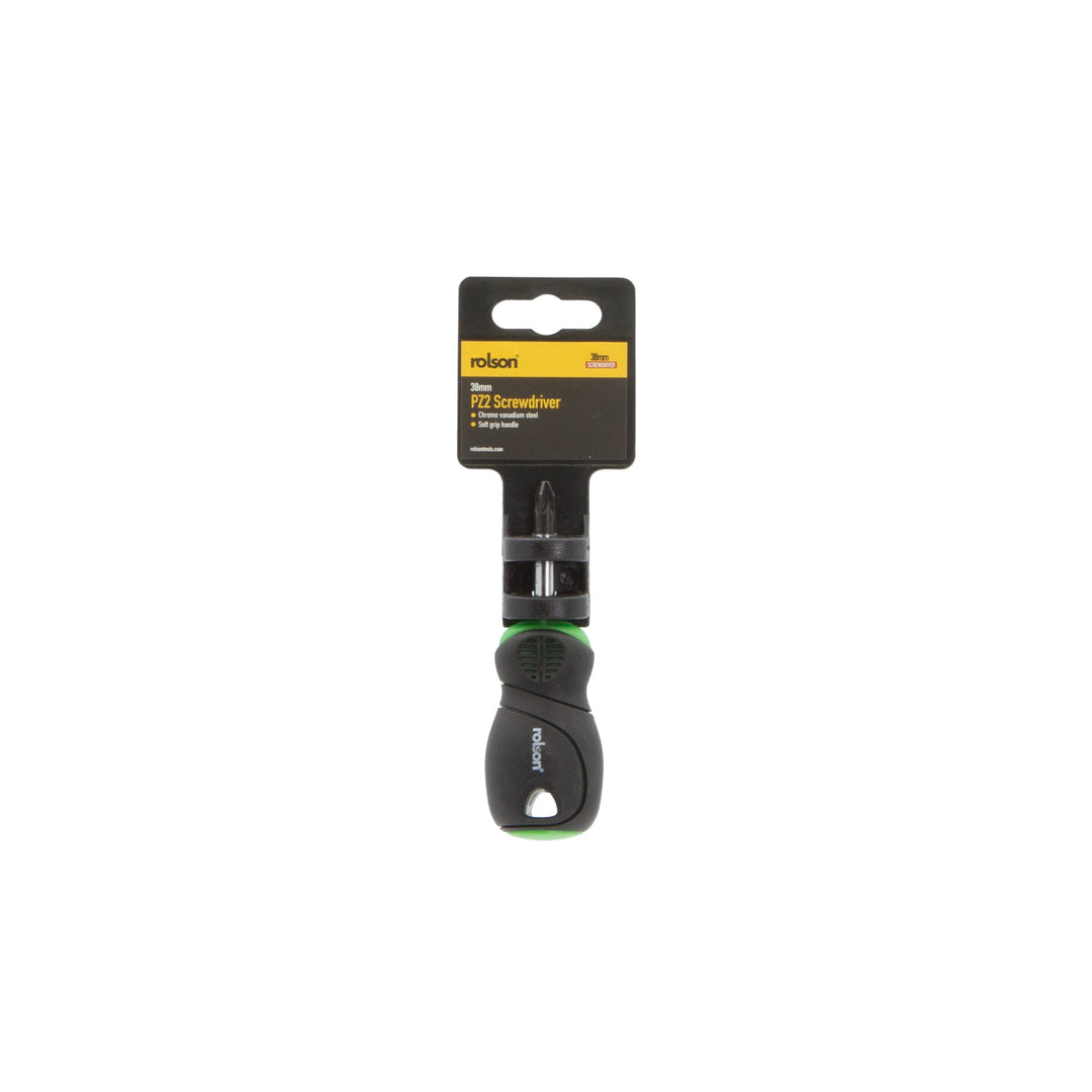PZ2 x 38mm Stubby Screwdriver by Rolson Tools