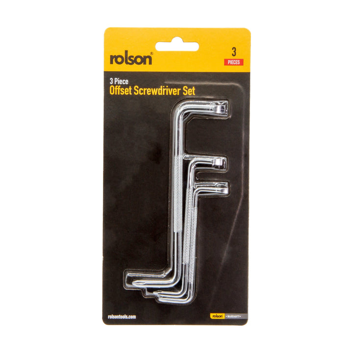 3 Piece Offset Screwdriver Set by Rolson Tools