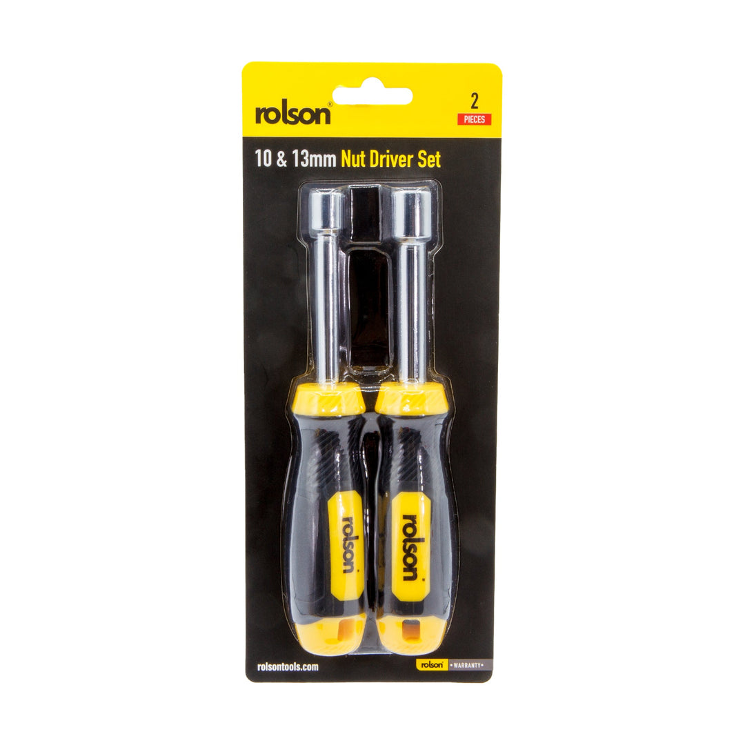 2 Piece 10mm & 13mm Nut Spinner Set by Rolson Tools
