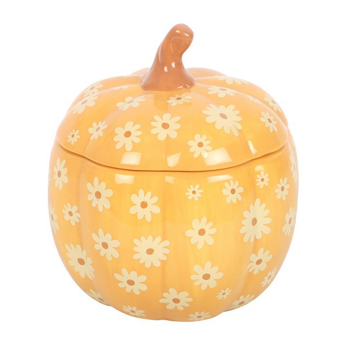 *Groovy Floral Pumpkin Ceramic Oil Burner (12/24)