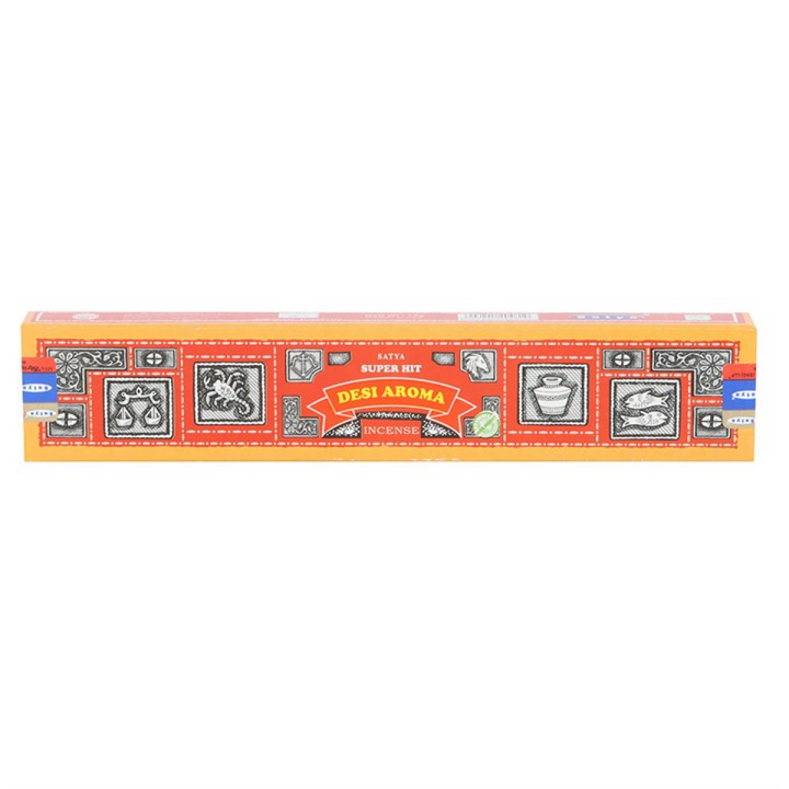 Set of 12 Satya Superhit Desi Aroma Incense 15g (12/50)