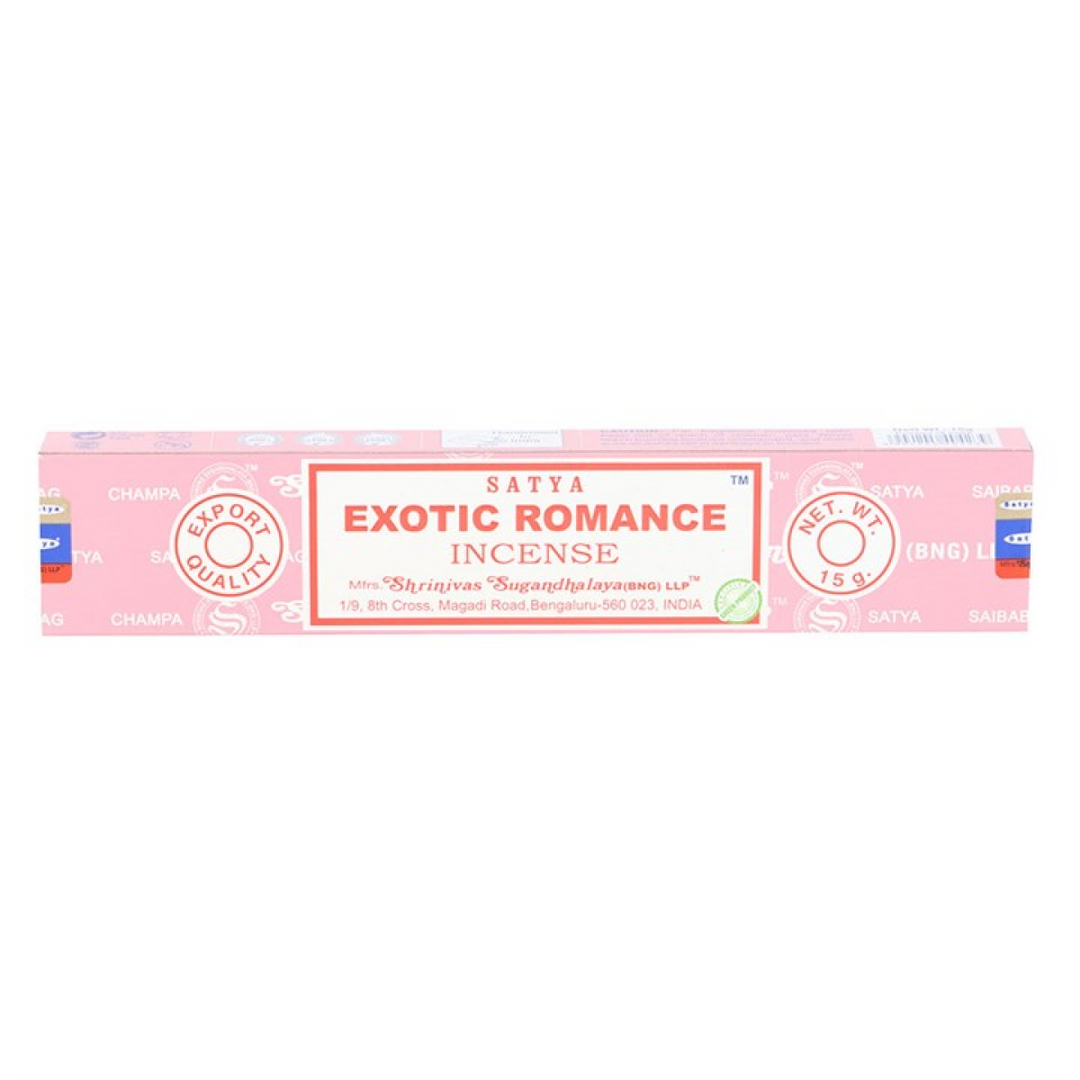 Set of 12 Satya Exotic Romance Incense Sticks (12/50)