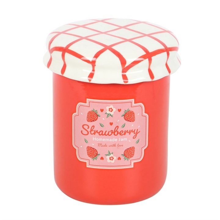 *Strawberry Jam Jar Ceramic Oil Burner and Wax Warmer (12/24)