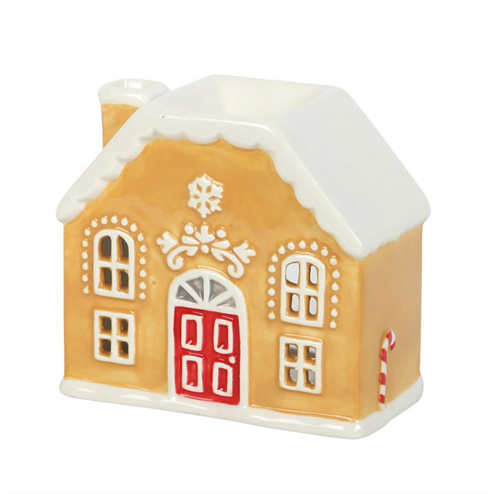 *Candy Cane Gingerbread House Ceramic Oil Burner and Wax Warmer (12/24)