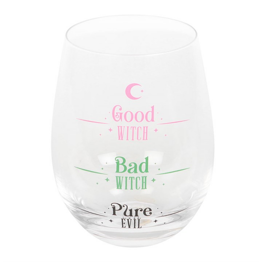 Good Witch, Bad Witch Stemless Glass