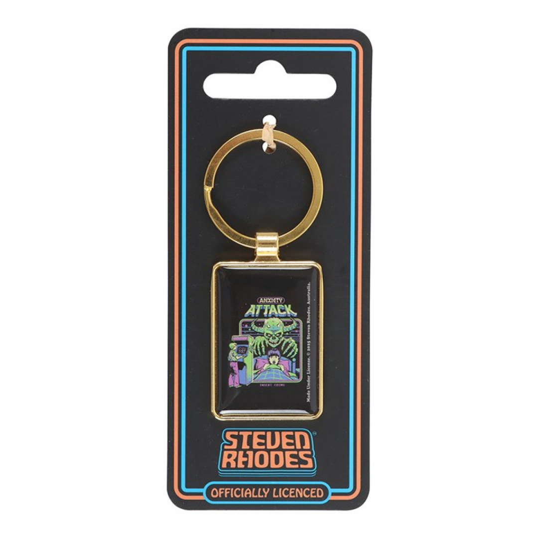 Anxiety Attack Keyring by Steven Rhodes