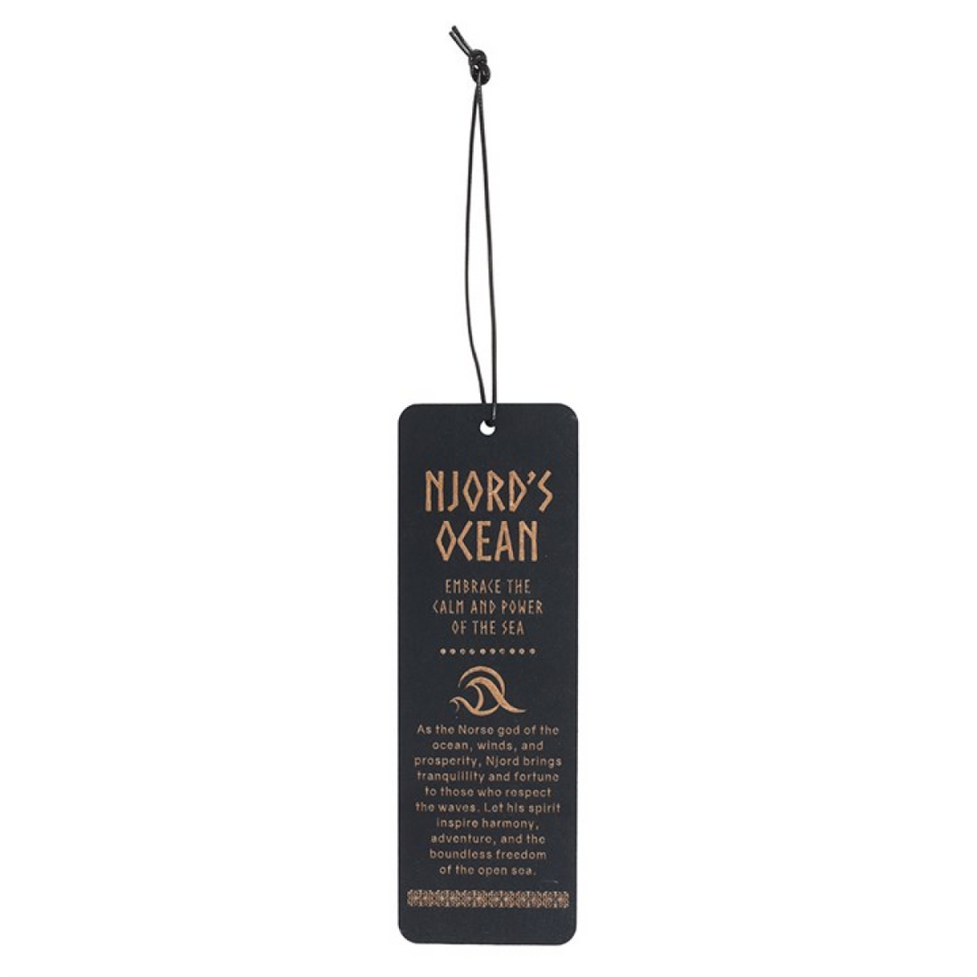 Njord's Ocean Wooden Bookmark