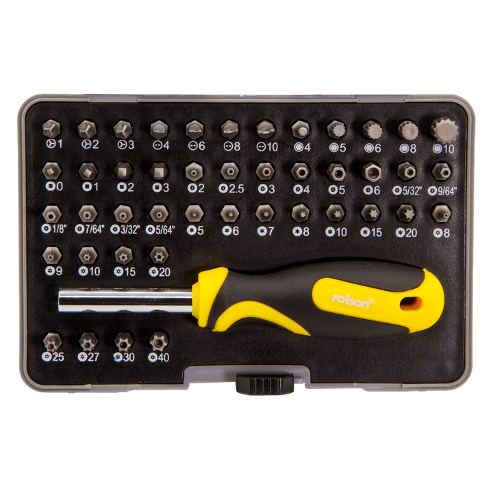 45 Piece Driver & Security Bit Set by Rolson Tools