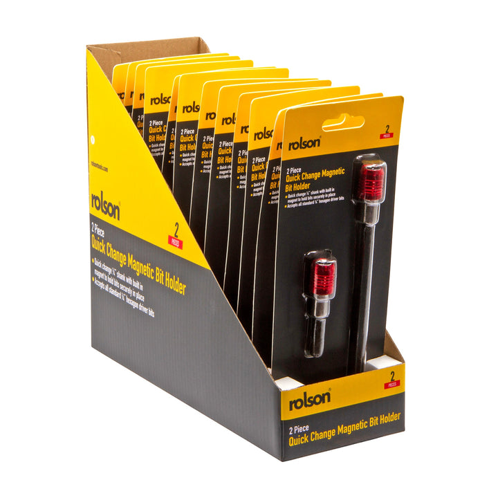 2 Piece Quick Release Bit Holder Set by Rolson Tools