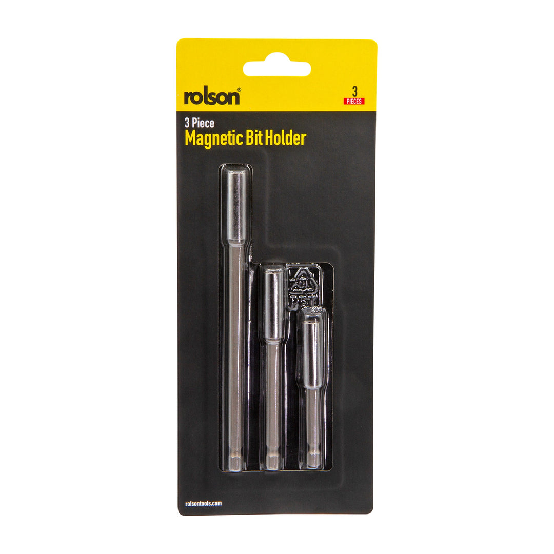 3 Piece Magnetic Bit Holder by Rolson Tools