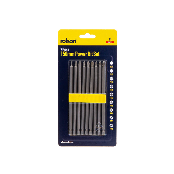 9 Piece x 150mm Bit Set by Rolson Tools