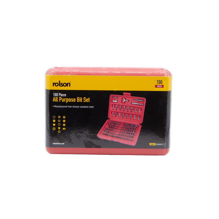 100 Piece x 25mm All Purpose Bit Set by Rolson Tools