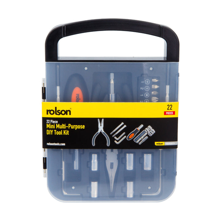 22 Piece Mini Multi-Purpose DIY Tool Kit by Rolson Tools