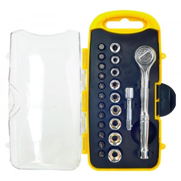 23 Piece Socket & Bit Set by Rolson Tools