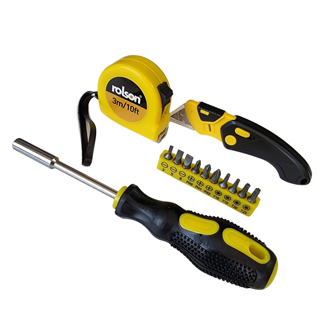 13 Piece Household Kit by Rolson Tools