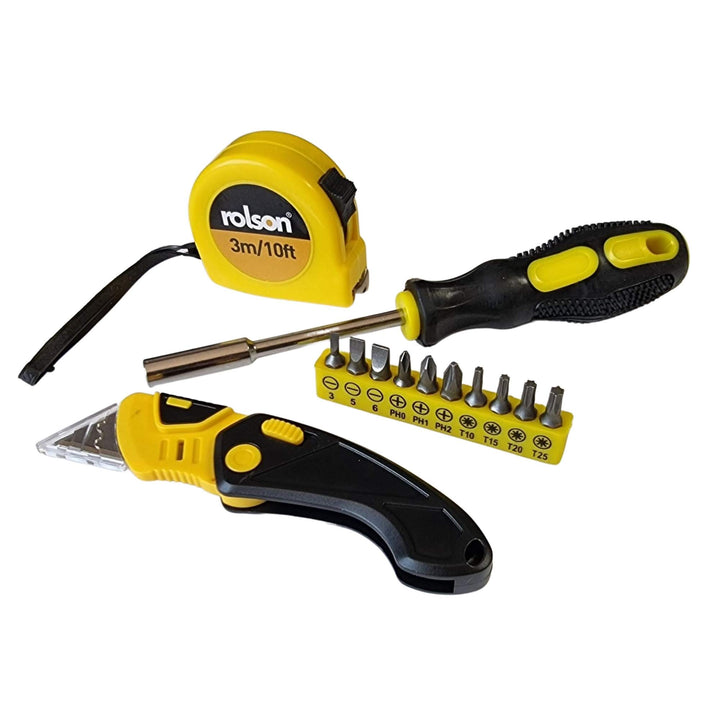 13 Piece Household Kit by Rolson Tools