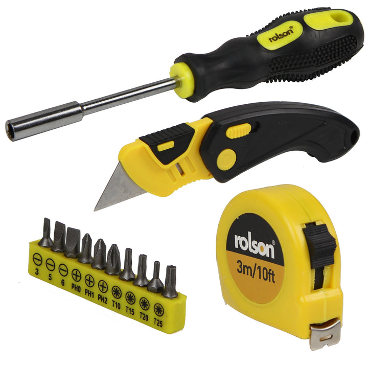 13 Piece Household Kit by Rolson Tools
