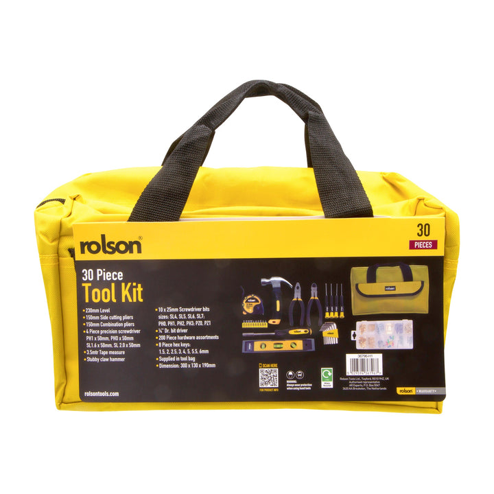 30 Piece Tool Kit by Rolson Tools
