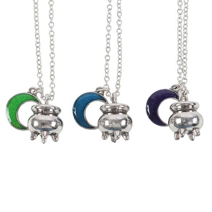 Set of 3 Coven Sisters Cauldron Charm Necklaces