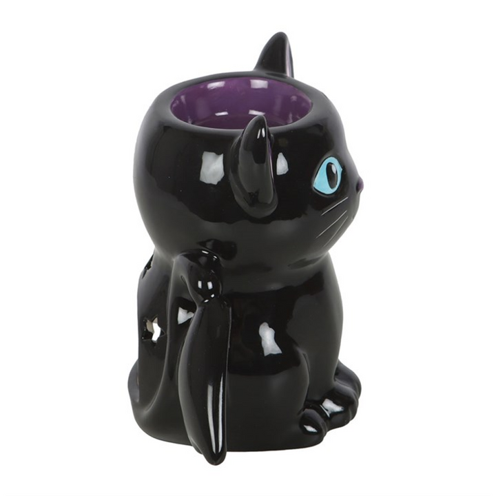 *Cute and Creepy Bat Cat Shaped Ceramic Oil Burner and Wax Warmer(12/24)