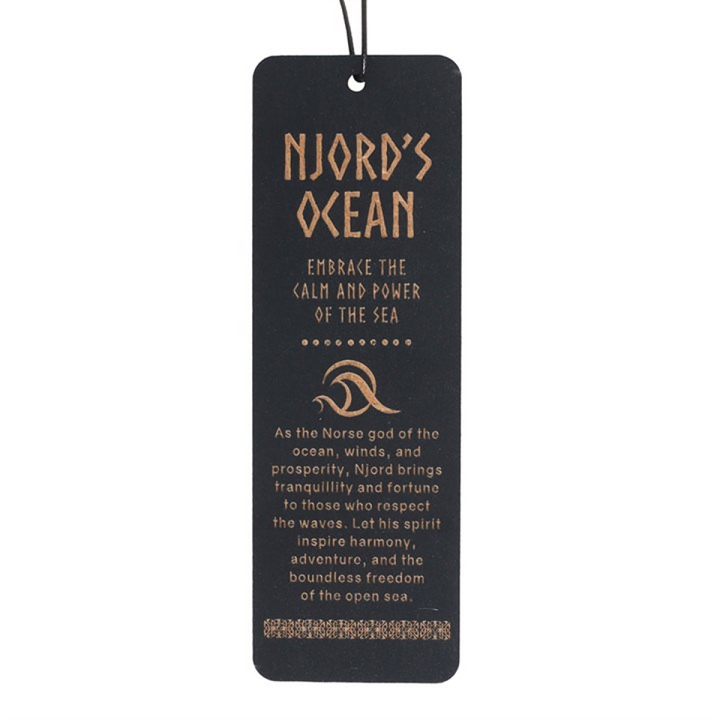 Njord's Ocean Wooden Bookmark