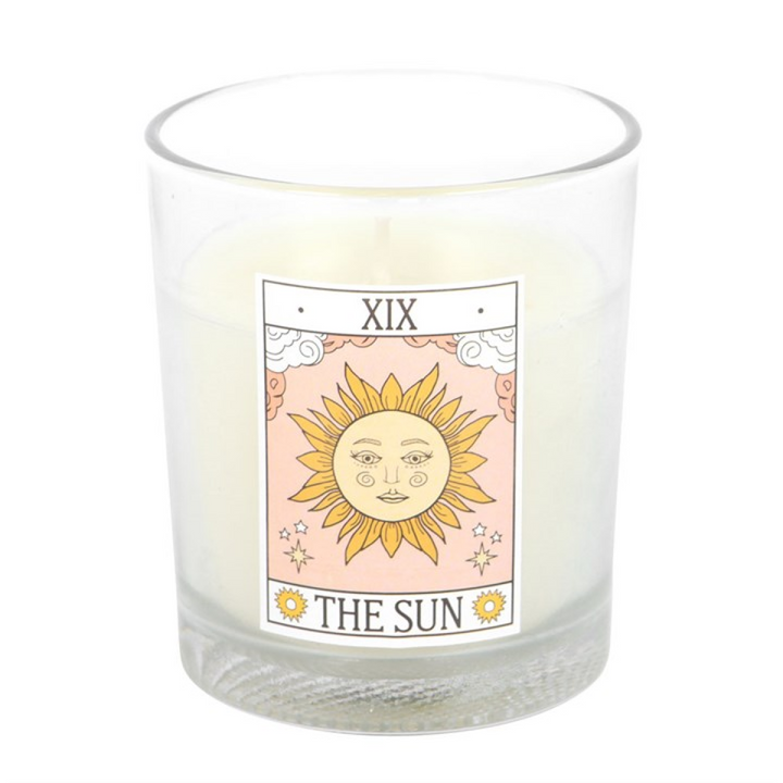 The Sun Vintage Tarot Rose Candle