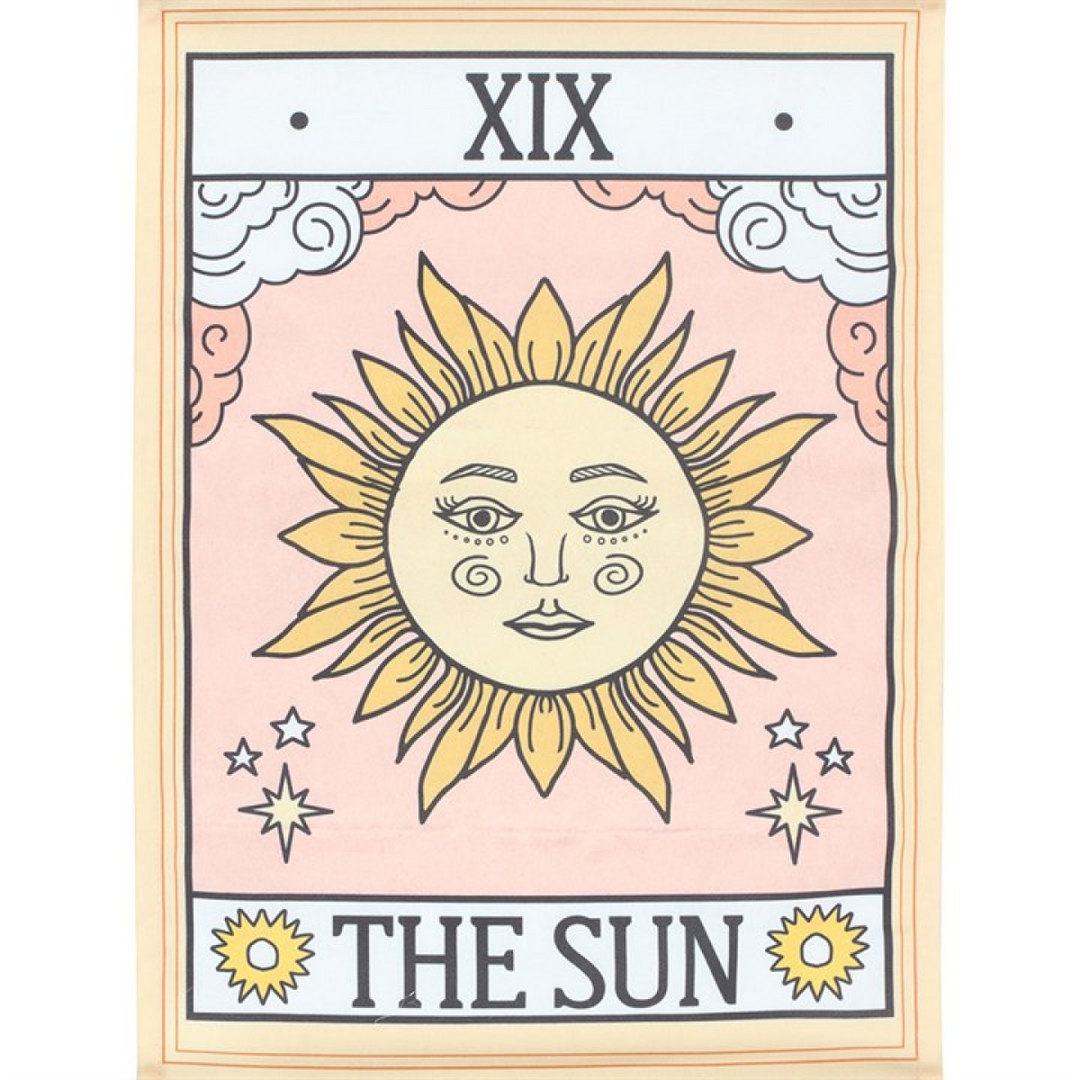 The Sun Vintage Tarot Wall Hanging
