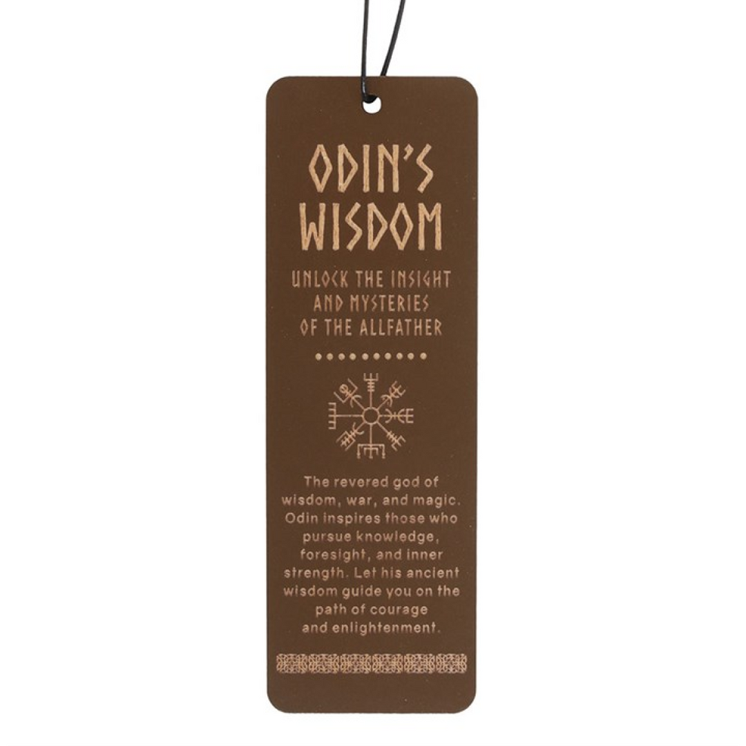 Odin's Wisdom Wooden Bookmark