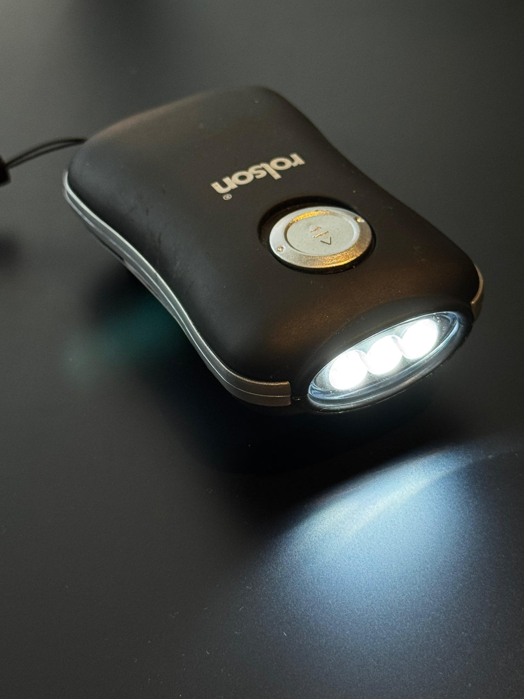 3 LED Dyno Wind-Up Torch by Rolson (61703) - Battery-Free Hand Crank Flashlight for Camping, Car & Emergency Use