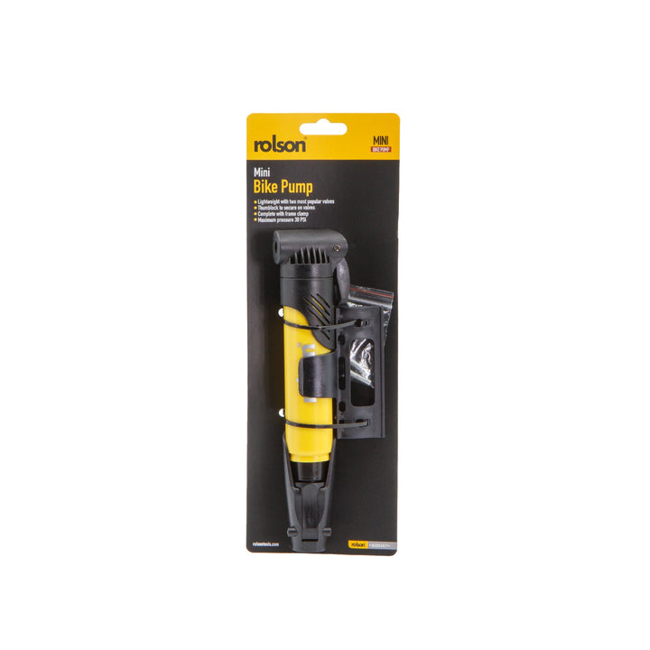 Mini Bicycle Pump by Rolson Tools