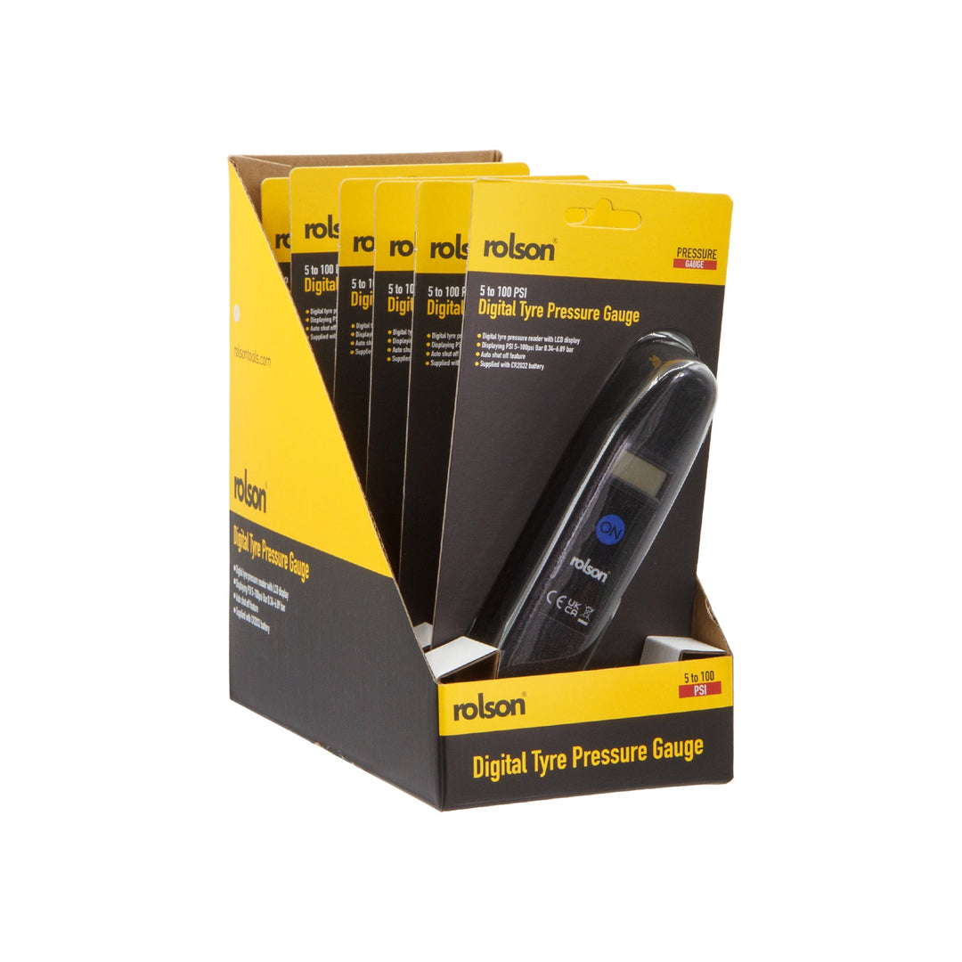 Digital Tyre Pressure Gauge by Rolson Tools