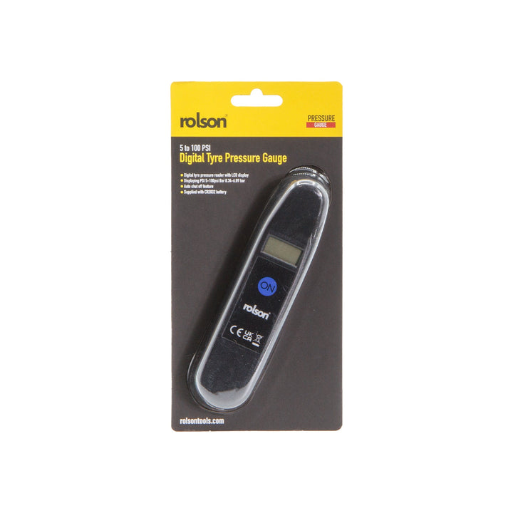 Digital Tyre Pressure Gauge by Rolson Tools