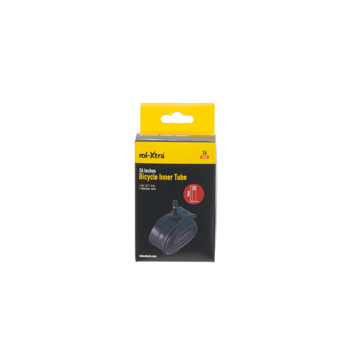 Bicycle Inner Tube 26" x 2.1"- 2.5" (Schrader valve) by Rolson Tools