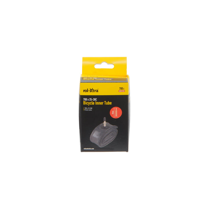 Bicycle Inner Tube 700 x 28 - 38C (Presta valve) by Rolson Tools