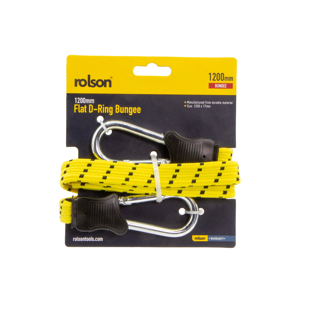1200mm Flat D-Ring Bungee by Rolson Tools